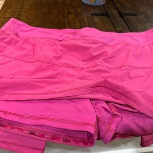 Lulalemon pink Pace Rival Skort